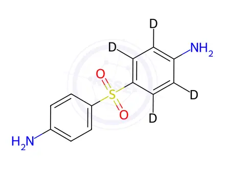 Chemical structure of Dapsone-d4