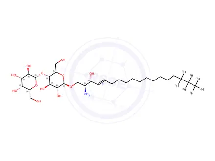 Chemical structure of Lactosyl(β) Sphingosine-d7