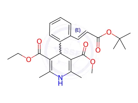 Chemical structure of Lacidipine Monomethyl Ester