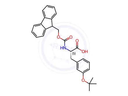Chemical structure of Fmoc-L-m-Tyrosine(tBu)-OH