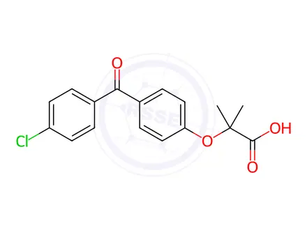 Chemical structure of Fenofibrate EP Impurity B (Fenofibrate USP Related Compound B, Fenofibric Acid)