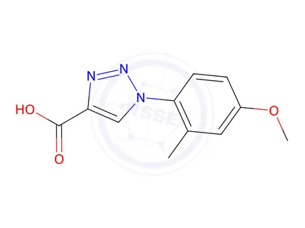 Chemical structure of 1-(4-methoxy-2-methylphenyl)-1h-1,2,3-triazole-4-carboxylic acid