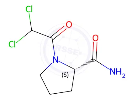 Chemical structure of Vildagliptin Impurity 164