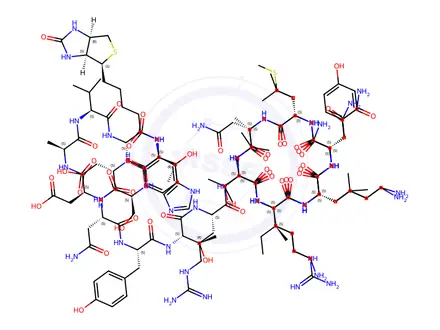 Chemical structure of Biotinyl-VIP (human, mouse, rat) trifluoroacetate salt