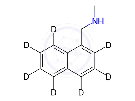 Chemical structure of N-(1-Naphthyl-d7-methyl)methylamine