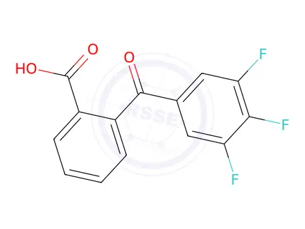 Chemical structure of 2-(3,4,5-Trifluorobenzoyl)benzoic acid
