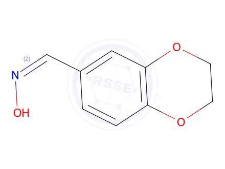 Chemical structure of (E)-2,3-dihydrobenzo[b][1,4]dioxine-6-carbaldehyde oxiMe