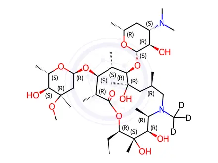Chemical structure of Azithromycin-d3