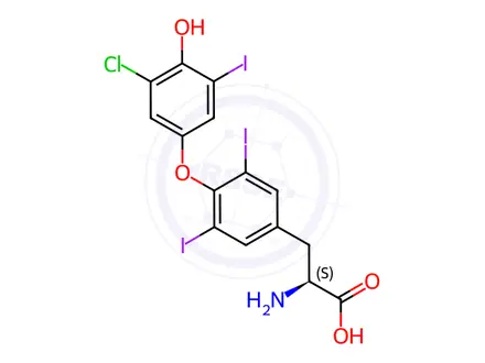 Chemical structure of Levothyroxine EP Impurity B