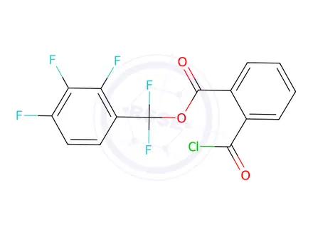 Chemical structure of o-(Pentafluorobenzyloxycarbonyl)benzoyl Chloride