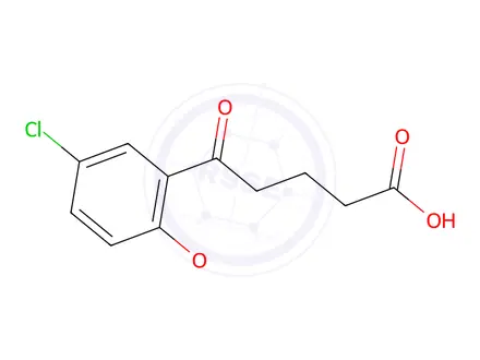 Chemical structure of 5-(5-Chloro-2-methoxyphenyl)-5-oxopentanoic acid