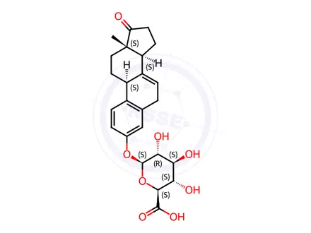 Chemical structure of Equilin Glucuronide