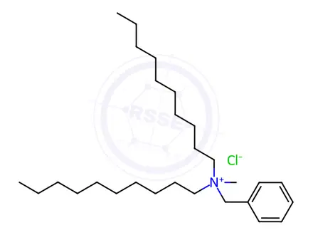 Chemical structure of benzyldidecylmethylammonium chloride