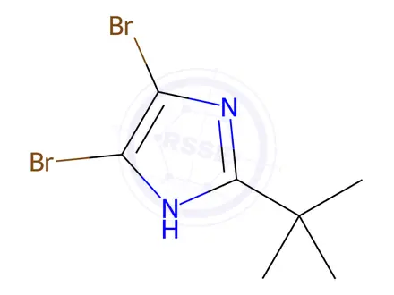 Chemical structure of 4,5-Dibromo-2-tert-butyl-1H-imidazole