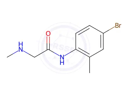 Chemical structure of N-(4-Bromo-2-methylphenyl)-2-(methylamino)acetamide
