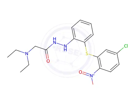 Chemical structure of N'-(2-((5-Chloro-2-nitrophenyl)thio)phenyl)-2-(diethylamino)acetohydrazide