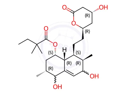 Chemical structure of 3’,5’-Dihydrodiol Simvastatin(Mixture of Diastereomers)
