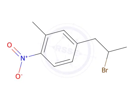Chemical structure of 4-(2-Bromopropyl)-2-methyl-1-nitrobenzene
