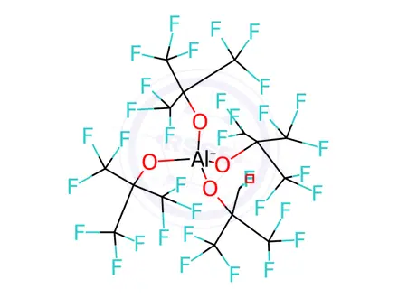 Chemical structure of Bis[4-(tert-butyl)phenyl]iodonium Tetra(nonafluoro-tert-butoxy)aluminate