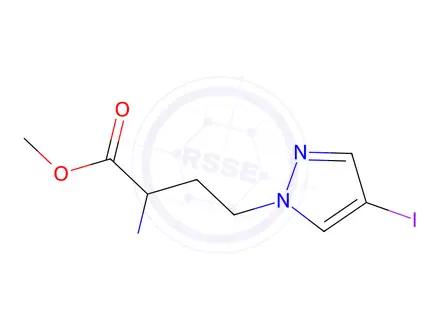 Chemical structure of Methyl 2-(ethylamino)-4-(4-iodo-1h-pyrazol-1-yl)butanoate