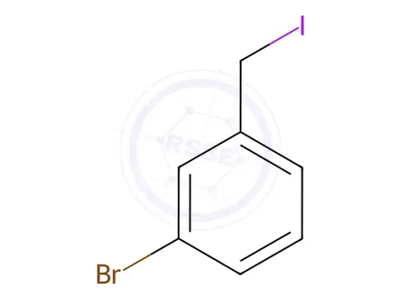 Chemical structure of Benzene, 1-bromo-3-(iodomethyl)-
