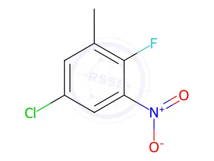 Chemical structure of Benzene, 5-chloro-2-fluoro-1-methyl-3-nitro-