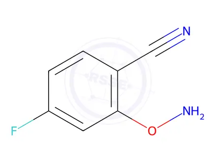 Chemical structure of Benzonitrile, 2-(aminooxy)-4-fluoro-(9CI)