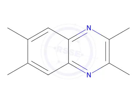 Chemical structure of 2,3,6,7-Tetramethylquinoxaline, 97%