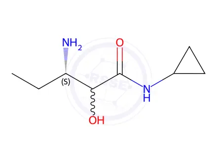 Chemical structure of (3S)-3-Amino-N-cyclopropyl-2-hydroxypentanamide