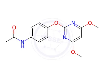 Chemical structure of N-(4-((4,6-dimethoxypyrimidin-2-yl)oxy)phenyl)acetamide