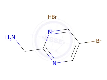 Chemical structure of (5-Bromopyrimidin-2-yl)methanamine hydrobromide