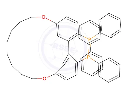 Chemical structure of (R)-5,5'-Octamethylenedioxy-2,2'-bis(diphenylphosphino)biphenyl