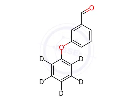 Chemical structure of 3-Phenoxybenzaldehyde-d5