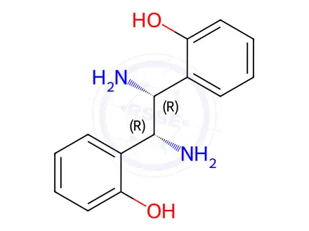 Chemical structure of (1R,2R)-1,2-Bis(2-hydroxyphenyl)ethylenediamine