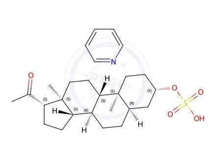 Chemical structure of 3β-Hydroxy-5α-pregnan-20-one Sulfate Pyridine Salt