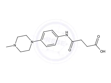 Chemical structure of 4-((4-(4-Methylpiperazin-1-yl)phenyl)amino)-4-oxobutanoic acid