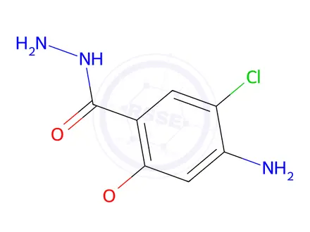 Chemical structure of 4-amino-5-chloro-2-ethoxybenzohydrazide