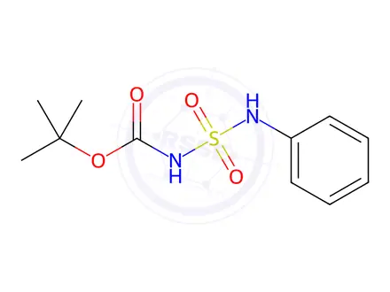 Chemical structure of Carbamic acid, N-[(phenylamino)sulfonyl]-, 1,1-dimethylethyl ester