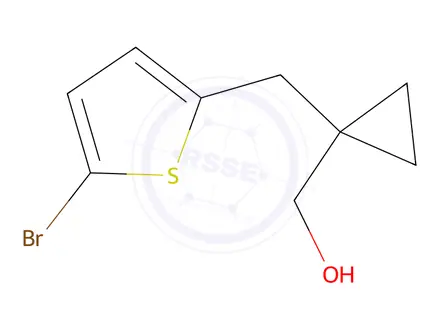 Chemical structure of (1-((5-Bromothiophen-2-yl)methyl)cyclopropyl)methanol