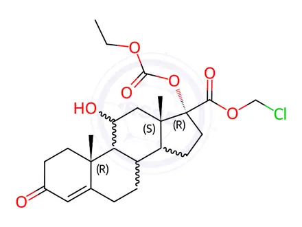 Chemical structure of Prednisolone Impurity 142
