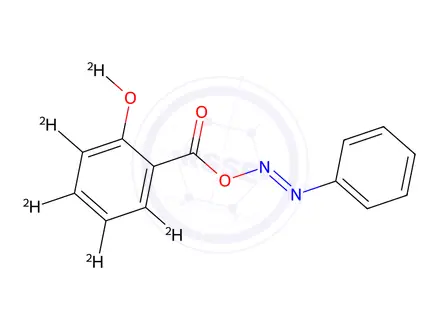 Chemical structure of Phenylazosalicylic Acid-d5