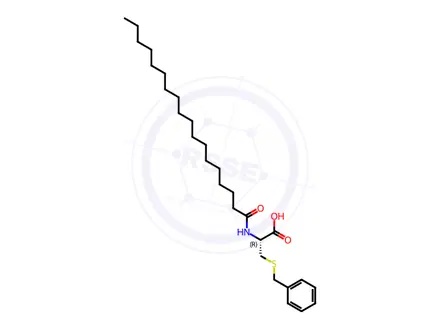 Chemical structure of S-Benzyl-N-Stearoyl-L-cysteine