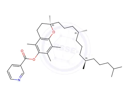 Chemical structure of Vitamin E Nicotinicate