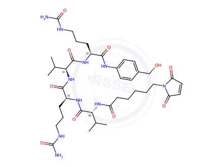 Chemical structure of Mc-Val-Cit-PAB-B-ZZ6