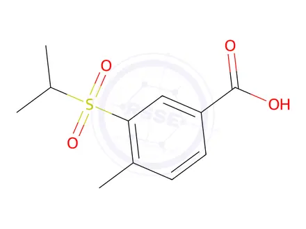 Chemical structure of 4-Methyl-3-(propane-2-sulfonyl)benzoic acid