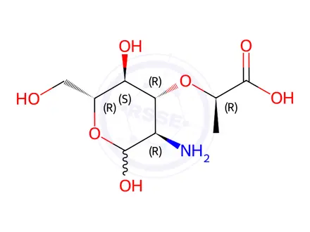 Chemical structure of Muramic Acid