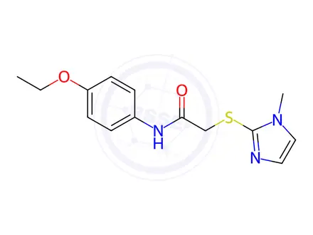 Chemical structure of N-(4-Ethoxyphenyl)-2-[(1-methyl-1H-imidazol-2-yl)sulfanyl]acetamide