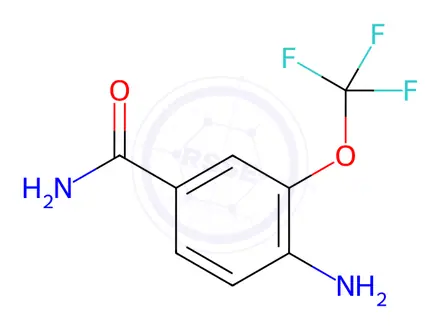 Chemical structure of Benzamide, 4-amino-3-(trifluoromethoxy)-