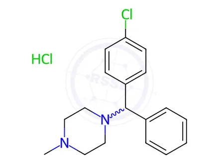 Chemical structure of Chlor Cyclizine Hydrochloride