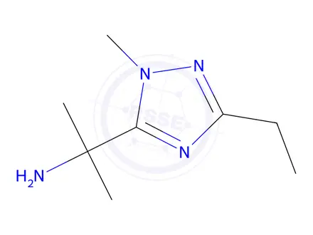 Chemical structure of 2-(3-Ethyl-1-methyl-1h-1,2,4-triazol-5-yl)propan-2-amine